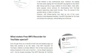 Free MP3 Recorder for YouTube screenshot