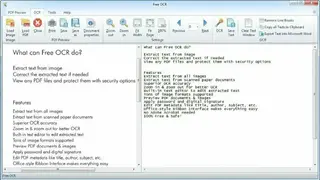 Free OCR screenshot