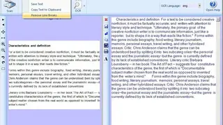 Free OCR screenshot