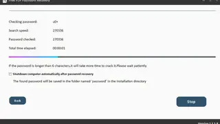 Free PDF Password Recovery screenshot