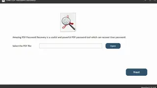 Free PDF Password Recovery screenshot