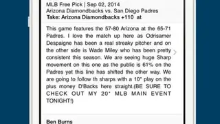 Free Sports Picks & Odds screenshot