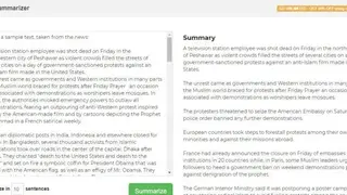 Free Summarizer screenshot