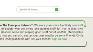 Freecycle screenshot