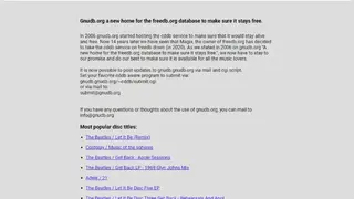 Freedb screenshot