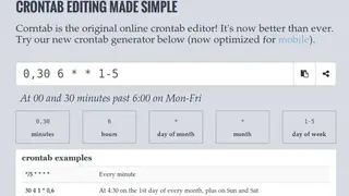 FreeFormatter Cron Expression Generator & Explainer screenshot