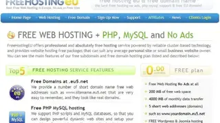 FreeHostingEU screenshot