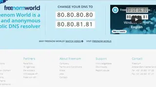 Freenom screenshot