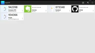 FreeOTP Authenticator screenshot