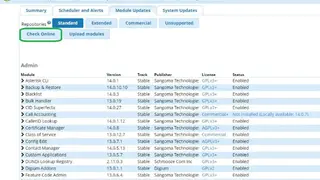 Freepbx screenshot
