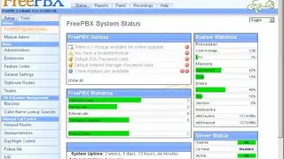Freepbx screenshot