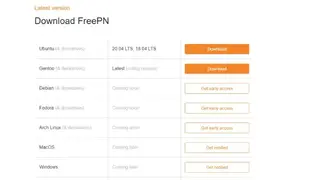 FreePN screenshot