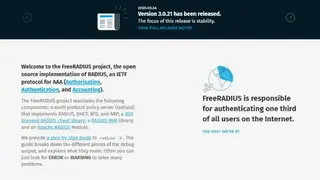 FreeRADIUS screenshot