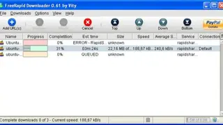 FreeRapid Downloader screenshot