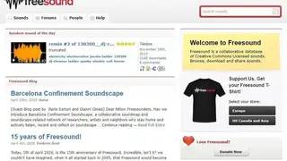 Freesound screenshot