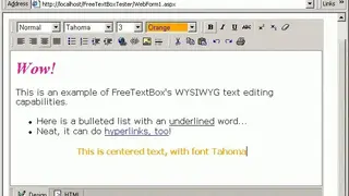 FreeTextBox screenshot
