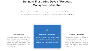 Fresh Proposals screenshot