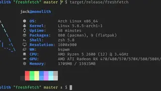 Freshfetch screenshot