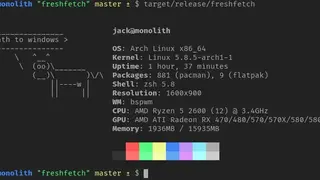 Freshfetch screenshot