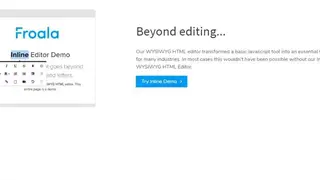 Froala Editor V2 screenshot