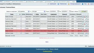 FrontAccounting screenshot