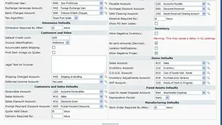 FrontAccounting screenshot