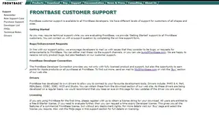 FrontBase screenshot