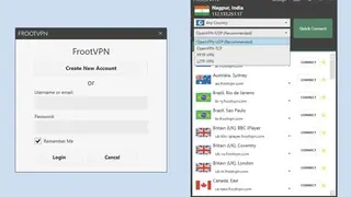 FrootVPN screenshot