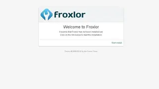 Froxlor screenshot