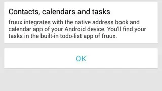 Fruux app screenshot