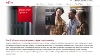 Fujitsu Data Center Outsourcing screenshot