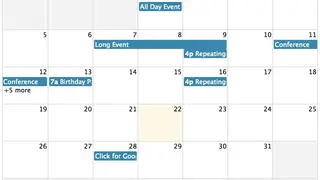 FullCalendar screenshot
