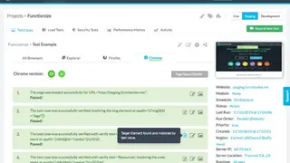 Functionize screenshot