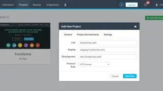 Functionize screenshot