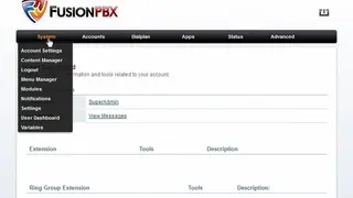 FusionPBX screenshot