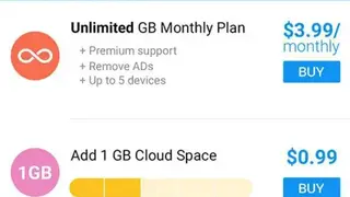 G Cloud Backup screenshot