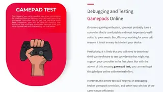 Gamepad Test screenshot