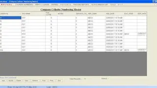 Gas Cylinder Tracking Software screenshot