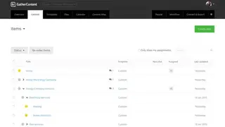 GatherContent screenshot