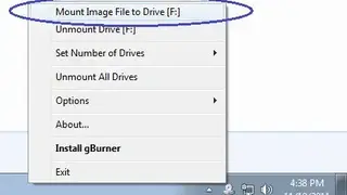 gBurner Virtual Drive screenshot