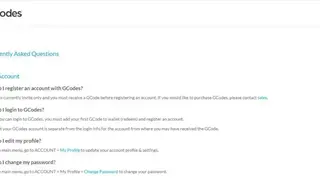 GCodes screenshot