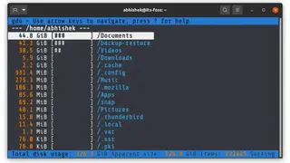 Gdu screenshot