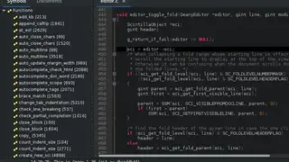 Geany screenshot