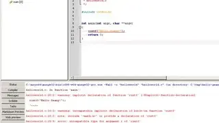 Geany screenshot