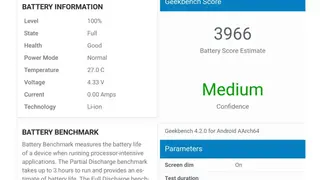 Geekbench screenshot