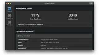Geekbench screenshot