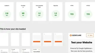 Geekflare Website Performance Audit screenshot