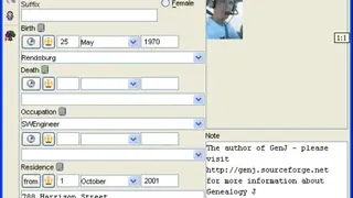 GenealogyJ screenshot
