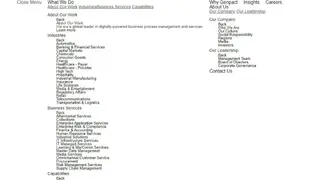 Genpact Finance and Accounting Outsourcing screenshot