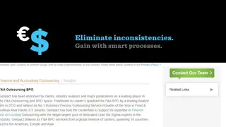 Genpact Finance and Accounting Outsourcing screenshot